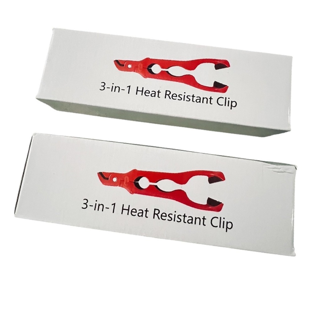Unbranded 3-in-1 Heat Resistant Clip Multi-Purpose Red New Portable Tool - OS